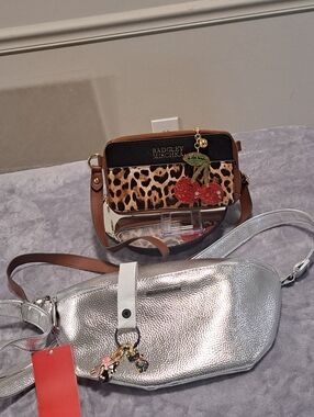 4 Pc Bun̈dle Badgley Mischka   & Rampage Belt Bags with 2 Bag Charms
